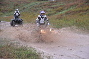 Yamaha Riding Adventures ATV through the mud